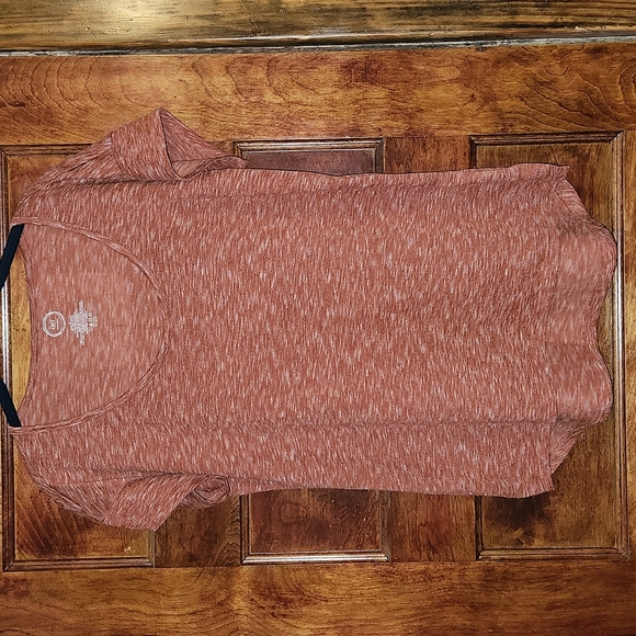 Maurices Marled 24/7 Tunic Tee - Rust, Large - Picture 1 of 2
